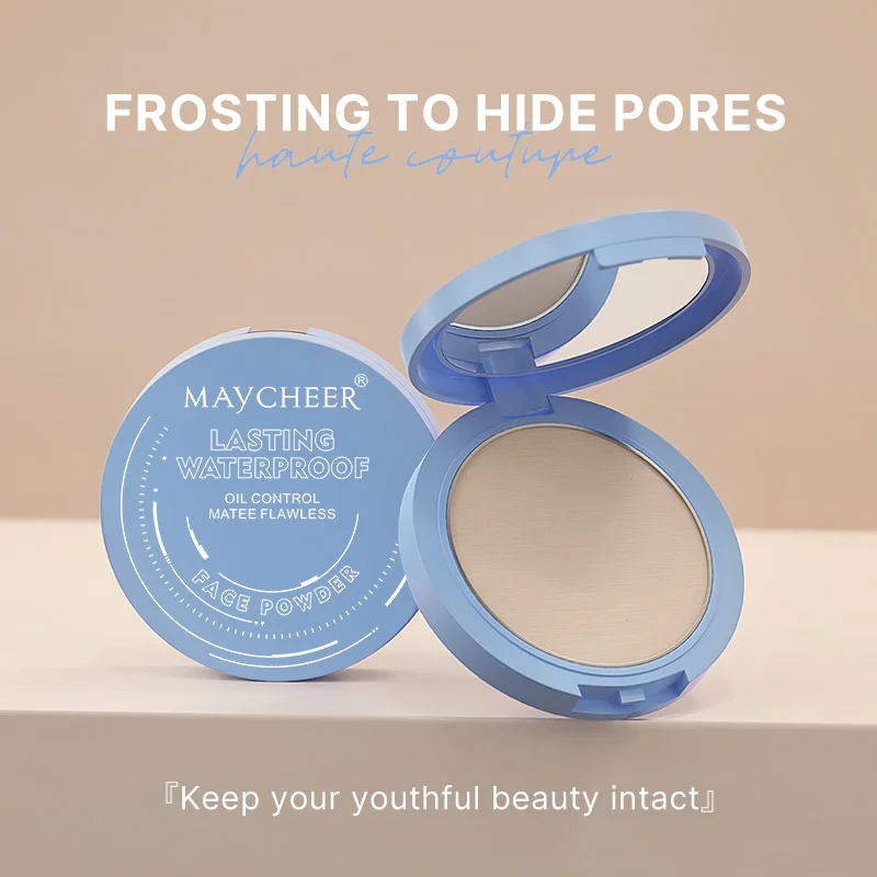 Maycheer Pressed Powder Palette in Stock Cosmetic Hot Sale Long Lasting Waterproof Oil-control Matte Compact Face Powder