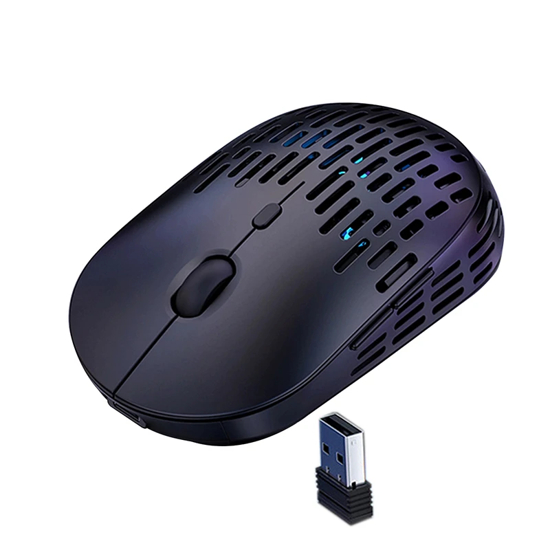 Hot Selling Wireless Mouse Custom Rechargeable Silent Laptop Mouse Led Wireless Mouse Hollowed-Out