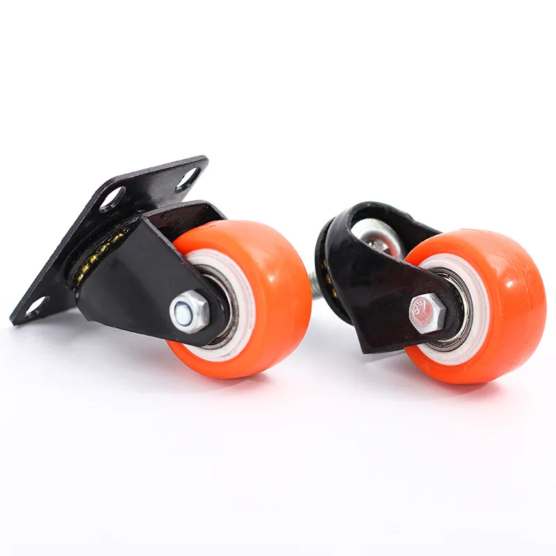 1.5/2/2.5/3 inch black gold diamond casters double bearing silent and durable furniture caster wheels