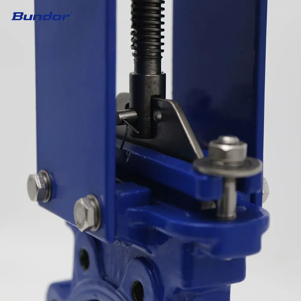 Клапан затвора для ножа Bundor DN150 PN16, китайский проушиной, из ковкого чугуна, 150 мм, клапан затвора для ножа