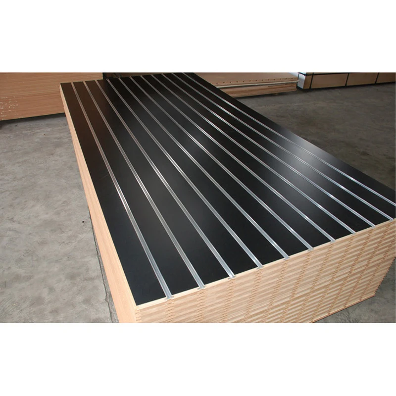 Melamine MDF cheap slatwall for shop display