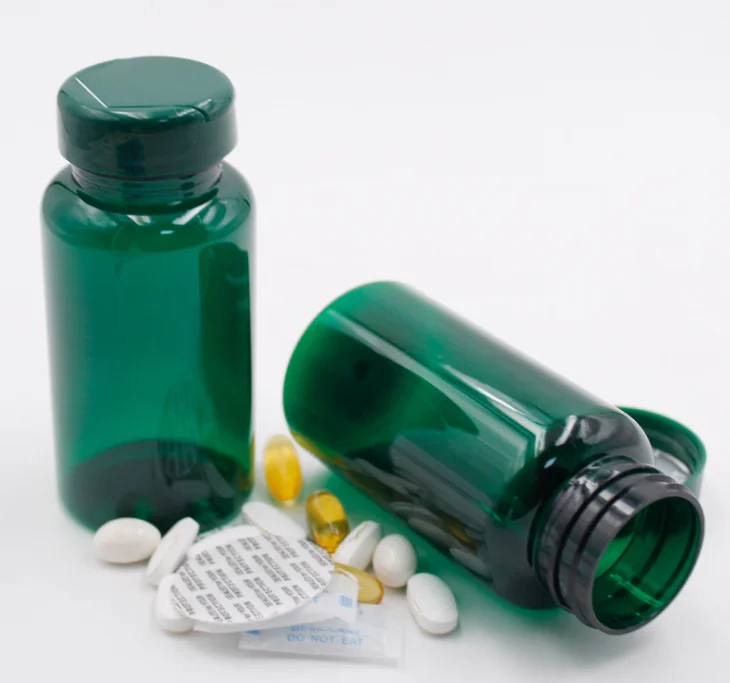 Factory Sale Pink Green Blue Child Resistant Reversible Plastic Capsules Health Care Pharmaceutical Vitamins Pill Bottles