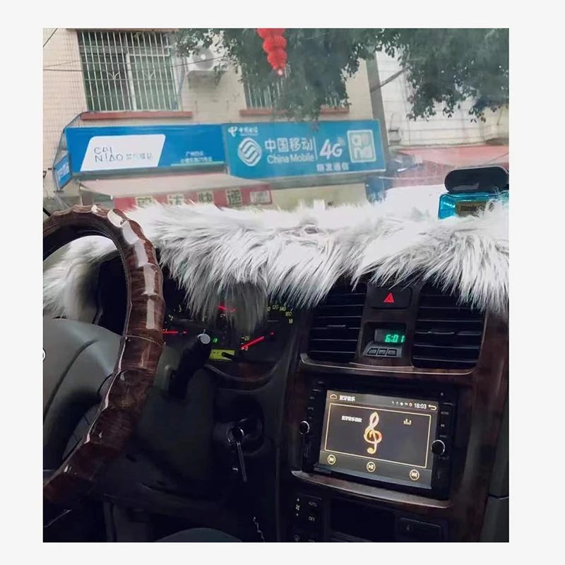 Marcan Car Dashboard Cover Instrument Platform Mat Fit for All Car Dashboard Mat Pad Dash Fur Car Shade Dash Board Cover