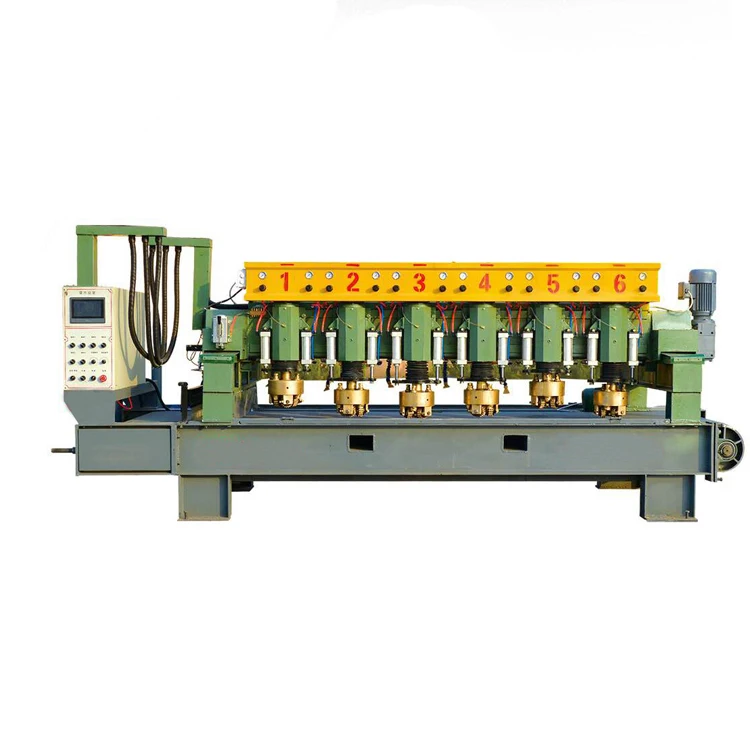 Automatic 6 head stone bush hammer hammering tool machine