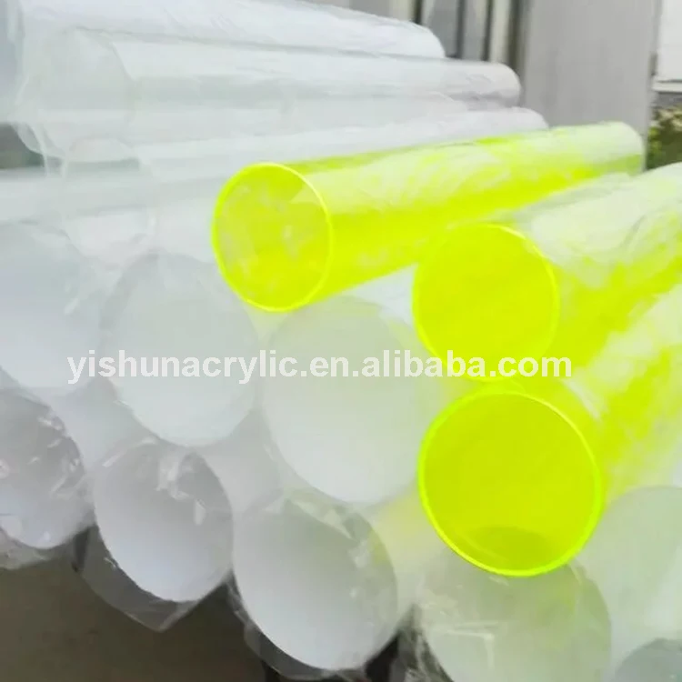 Оптовая Продажа с фабрики Yishun горячая Распродажа полая пластиковая экструдированная акриловая красочная трубка из ПММА