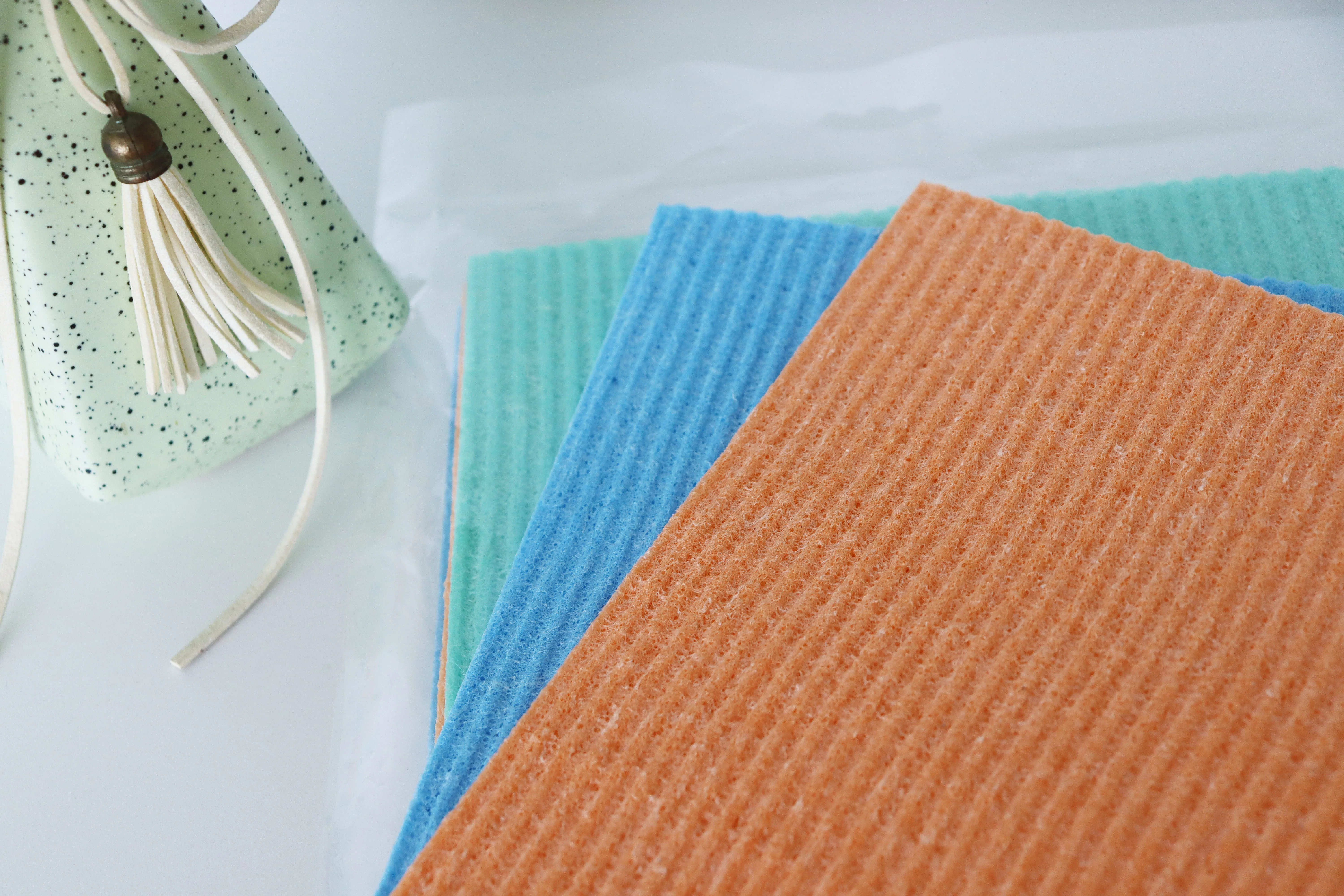 Swedish Cellulose Sponge Dish Clothes Absorbent Kitchen Cleaning Cellulose Germany White Swedish Dish Cloths Microfiber Cloth