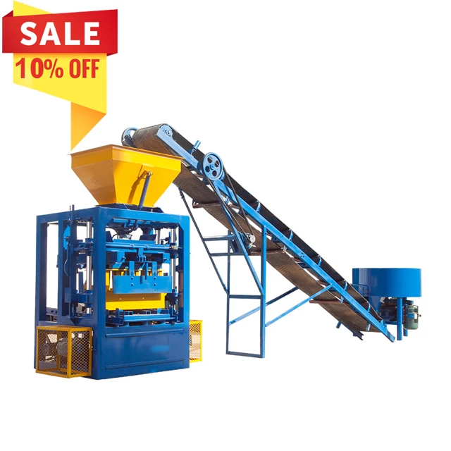 faible niveau sonore QT 4 - 24 Machine semi-automatique de fabrication de briques