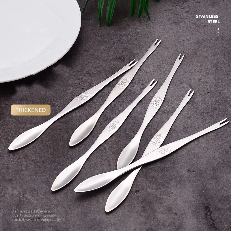 
Seafood Forks Picks for Lobster Crab 304 Stainless Steel Seafood Tools 