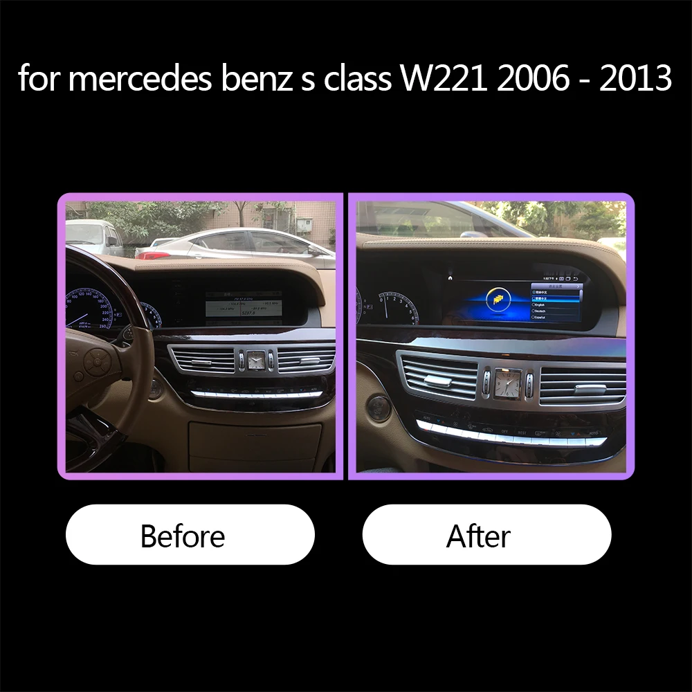 KiriNavi Android 11 автомобильный dvd-плеер для mercedes benz s class W221 2006 - 2013 экран навигация gps Автомобильное видео Радио mp3 аудио cd