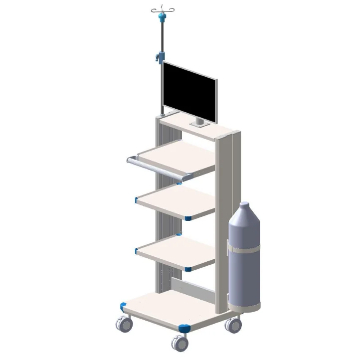 Endoscope trolley endoscopy stand Laparoscopy trolley cart arthroscopy trolley mobile hospital medical endoscope cart