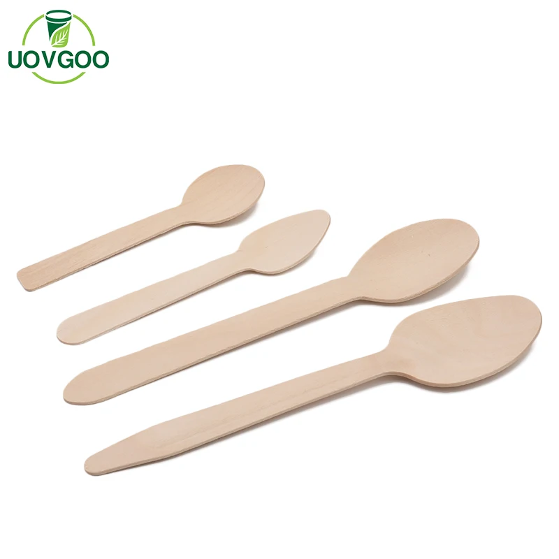 Eco Friendly Material customized wooden spoon disposable High Quality bulk wooden spoons