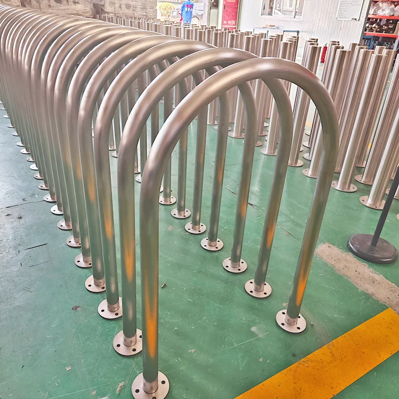 Parking Rack Stand Metal Steel Tube Bicycle Parking Rack Kerbside Bike Parking Stand
