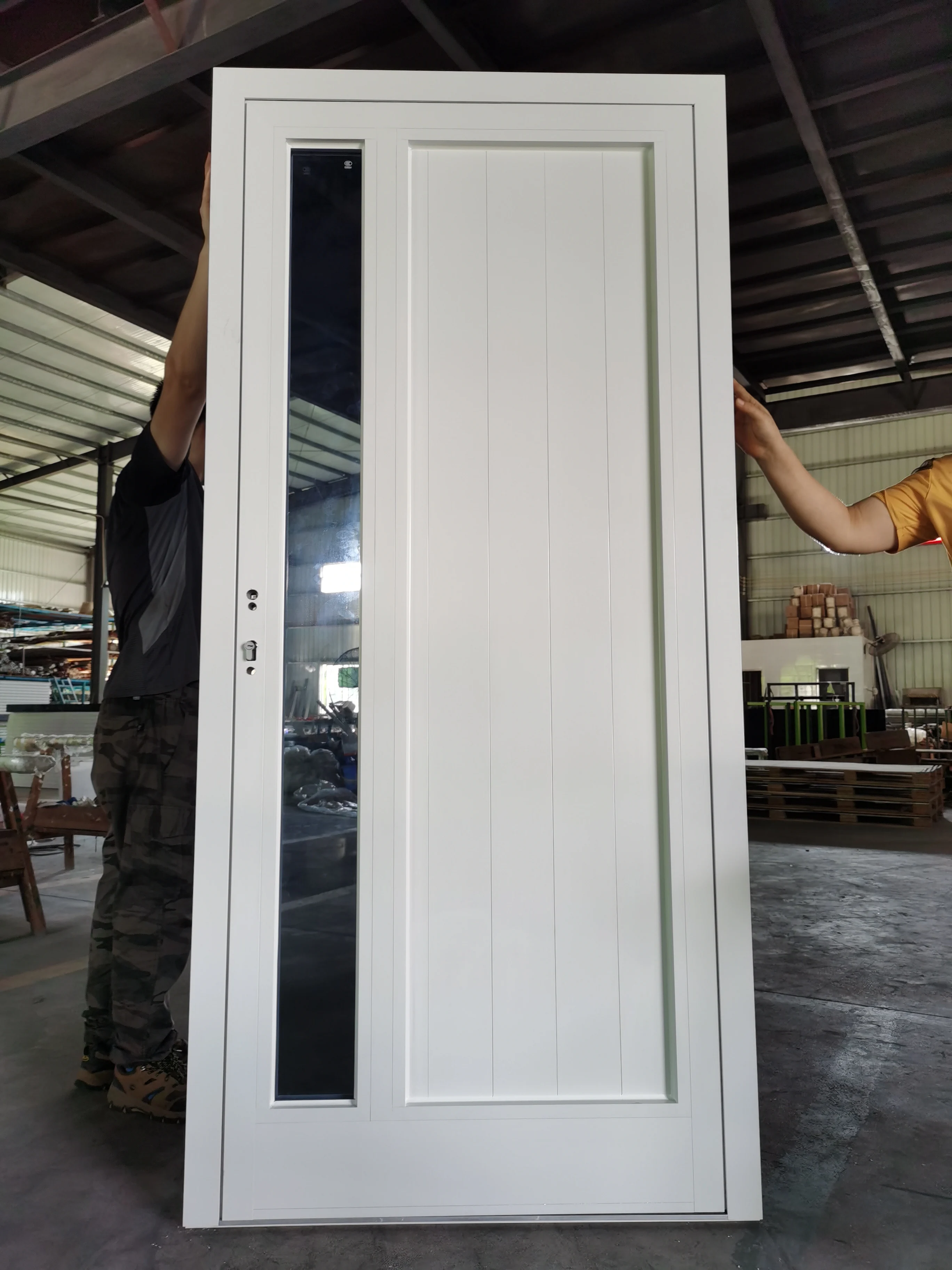 TRYBA  factory  Modern style  Exterior  Security Aluminium Main Entry Pivot Doors for house