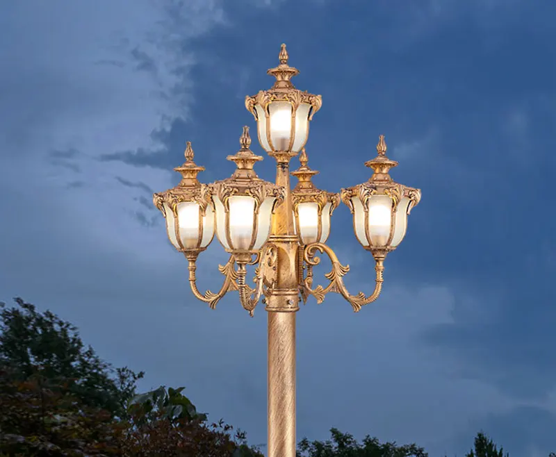 Lights Outdoor Matte Black Brown Yard Bollard Lamps Power 40W Voltage AC220V Warm Natural Cold Led Garden Street lamp