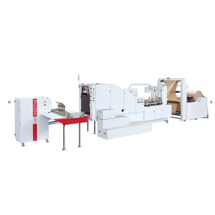 Various Good Quality Square Bottom RZFD-450D Kraft Machines Making Paper Shopping Bags