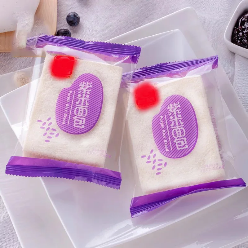 breakfast grain snacks purple rice filling squishy bread mochi cake chinese bread Sandwich bread