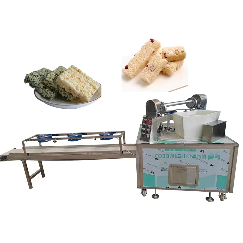 Commercial Puffed Rice Cake Ball Machine Peanut Brittle Sesame Candy Forming Machine