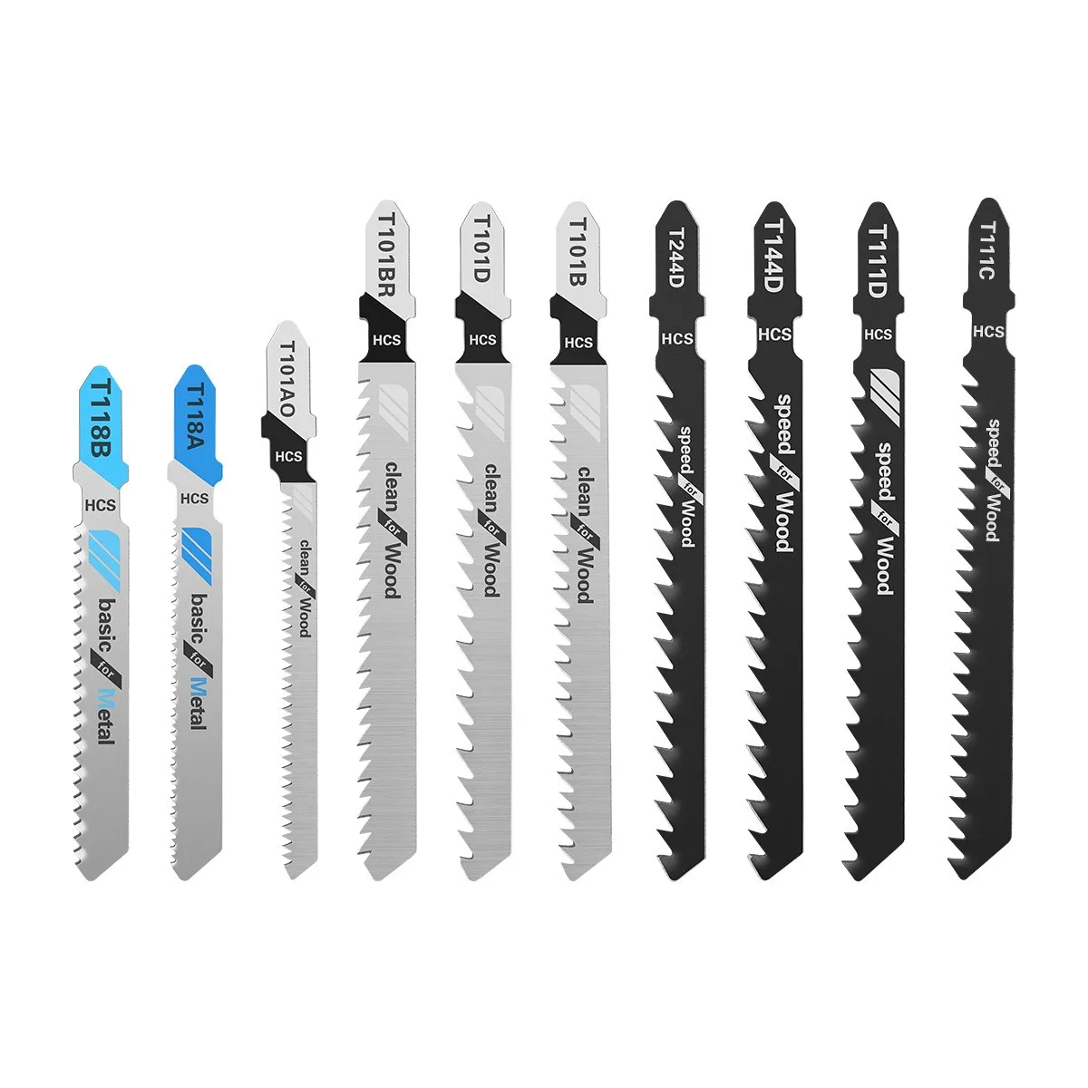 52pc set woodworking curved saw blades coarse toothed saw blade set solid wood aluminum alloy plastic cutting electric drill bit