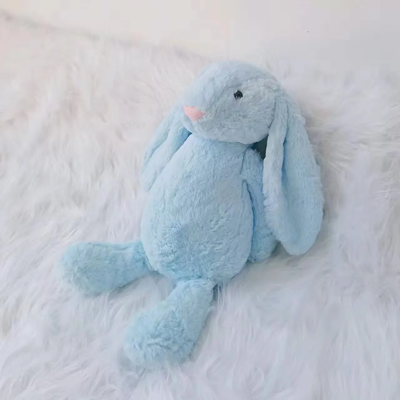 Greenmart Easter Rabbit Plush Toy Cute Stuffed Animal  Bunny Plush Toy Floppy Ears for Babies Holiday Gift