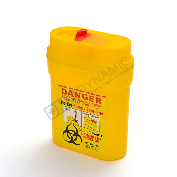 Disposable sharp containers medical grade safe disposal of needles lancets blades best for home and hospital use
