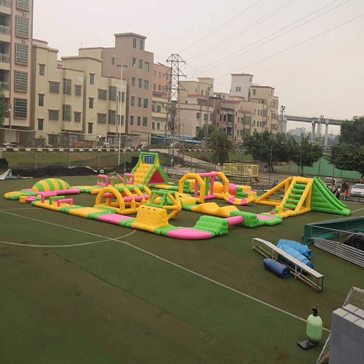 Outdoor Water Obstacle Course Inflatable Water Park For Adults