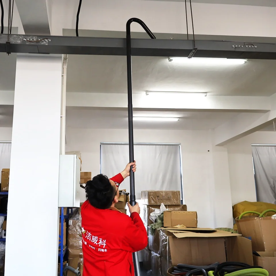 Cleanvac 110V/220V With Carbon Fiber Extension Tube High-Level House Gutter Vacuum Cleaner