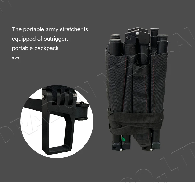 Emergency Folding Stretcher Outdoor Medical Aluminum Alloy Lightweight Patient Rescue Folding Stretcher