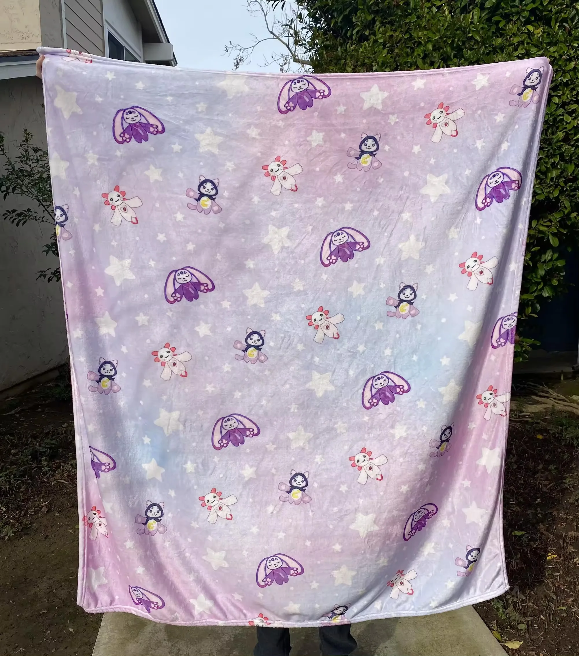 top selling products 2024 Custom peso pluma American concert cover sublimation fluffy travel throw blanket with fans