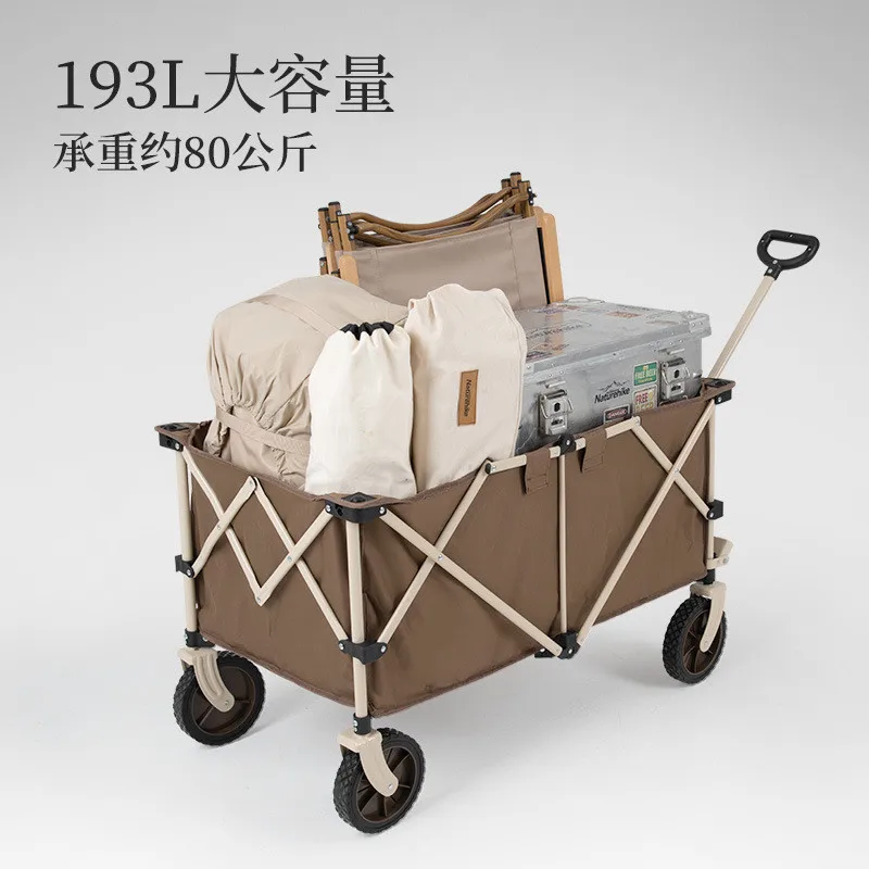 2021 hot sales the latest outdoor portable household pull rod folding push simple camping shopping