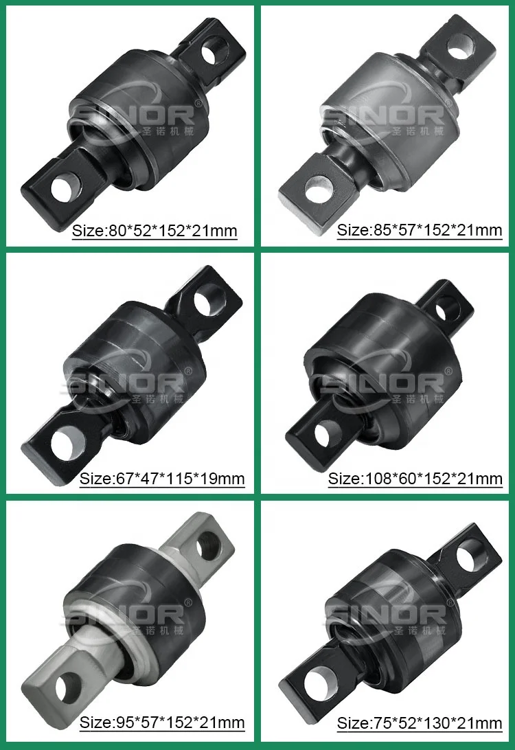 M ercedes B enz  Truck Spare Parts Torsion Axle Rod Rubber Bush  For  Size Oem 108*60*152*21mm