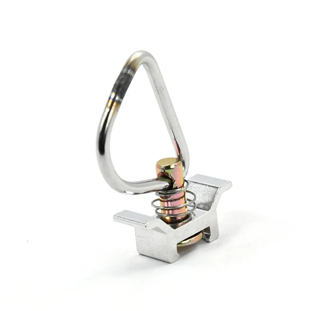 Крепежный трек с одним штифтом для ремня, круглое кольцо из нержавеющей стали с треугольным кольцом