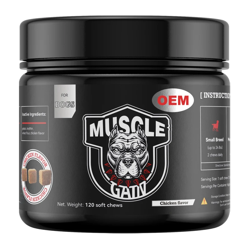 OEM ODM High Protein&Fat Chews for Dogs Muscle Builder Weight Gainer Supplement