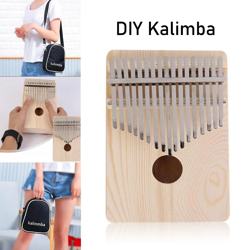 Kalimba diy  17 Keys Kalimba Finger Thumb Piano kalimba accessories Factory direct sale handmade mahogany
