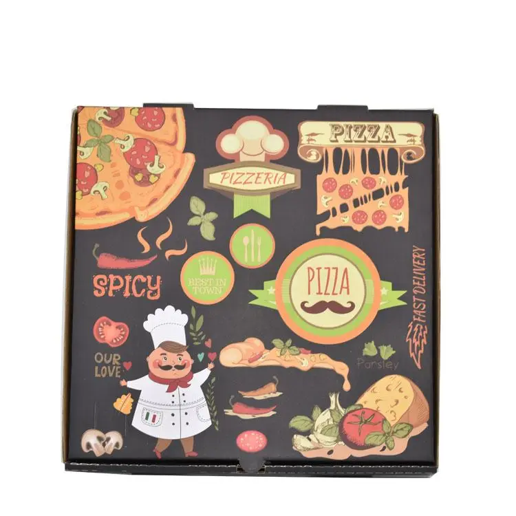 
Printing Custom Corrugated Paper Big Pizza Hut Pizza Box for 10 inch 12 inch 