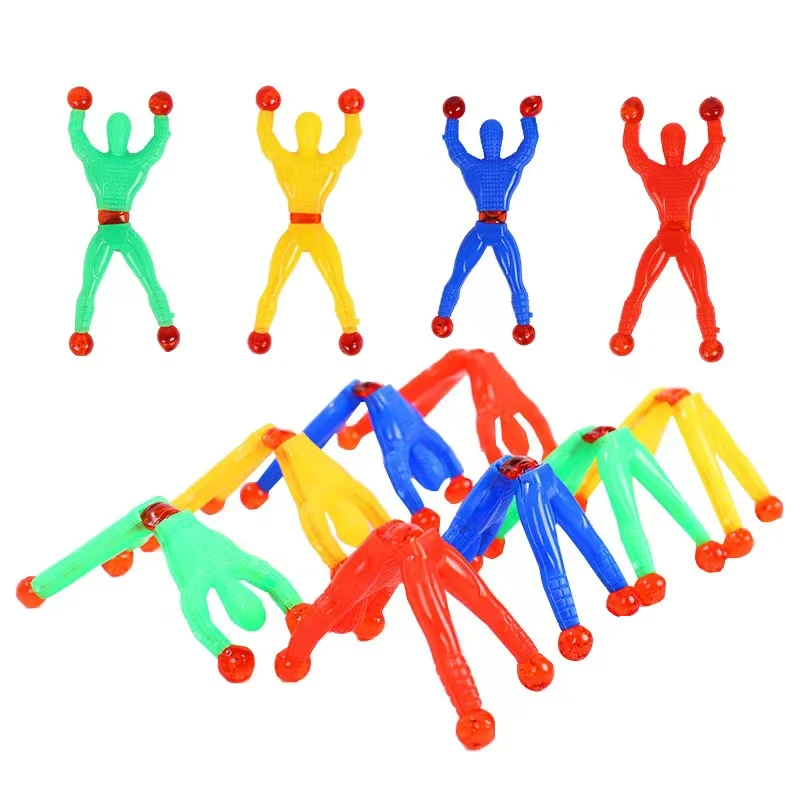 Wall Climbing Spider Man Meteor Hammer Toy Decompression Artifact Sticky Palm Tricks Sticky Spider Man Chicken Toys