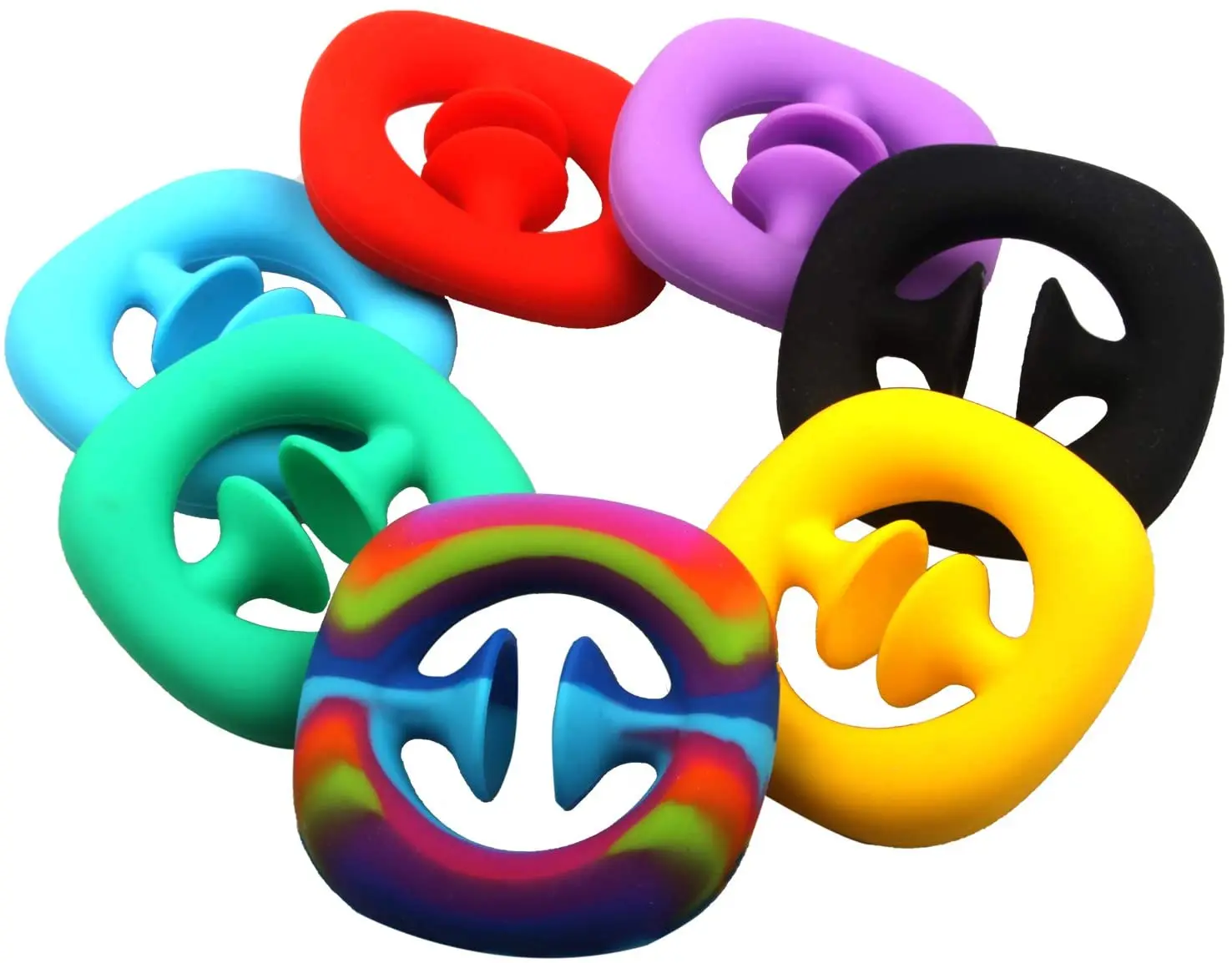 
Silicone Anti-Stress Pressure Relief Squeeze Crazy Snap Fidget Toys Snappers Gift for Kids Adult 