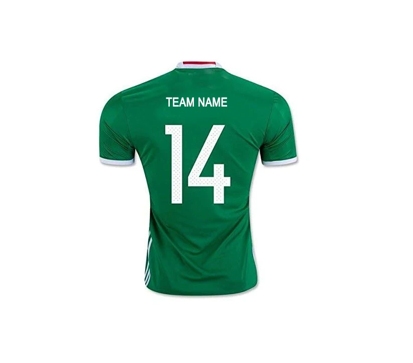 OEM Wholesale Custom Design Sublimation Printed Soccer Wear Football Jersey Sets  Green Soccer Uniform