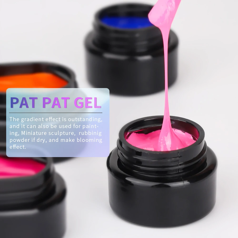 High quality Pat Pat Nail Salon Professional Supplier UV Solid Cream GeL ice cream nail polish