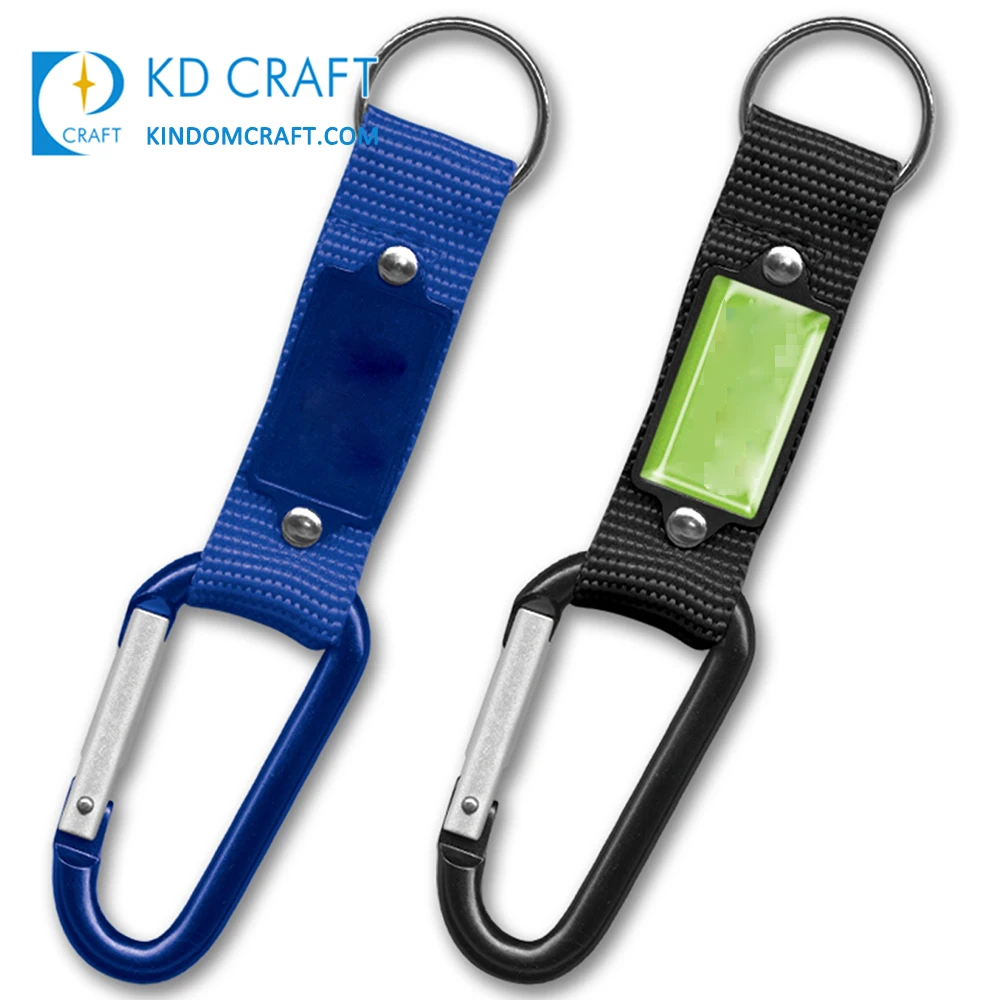 High quality no minimum custom logo printing polyester climbing hook wrist strap short carabiner lanyard keychain