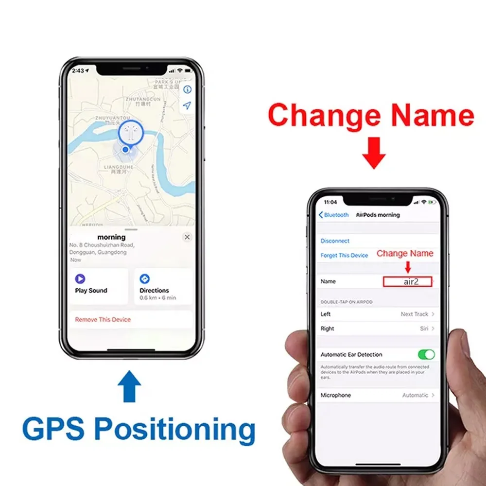 Warehouse US Chile 1:1 Original Tws Anc Air Gen 2 Generation 3 pro Airoha 1562a 1536u Pods Headphones Earphones