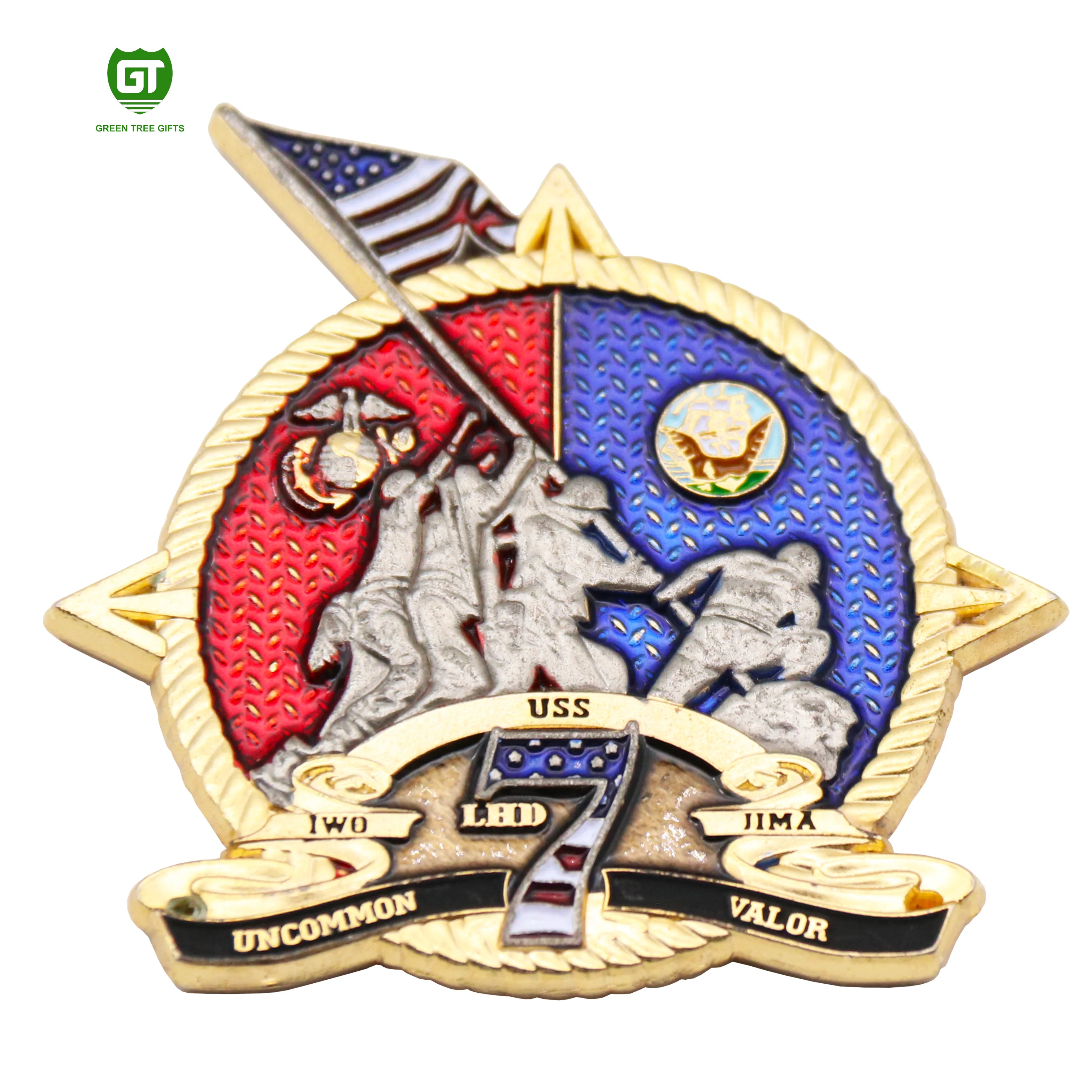 Promotion custom design 3D challenge coin custom Boston souvenir metal coins customs