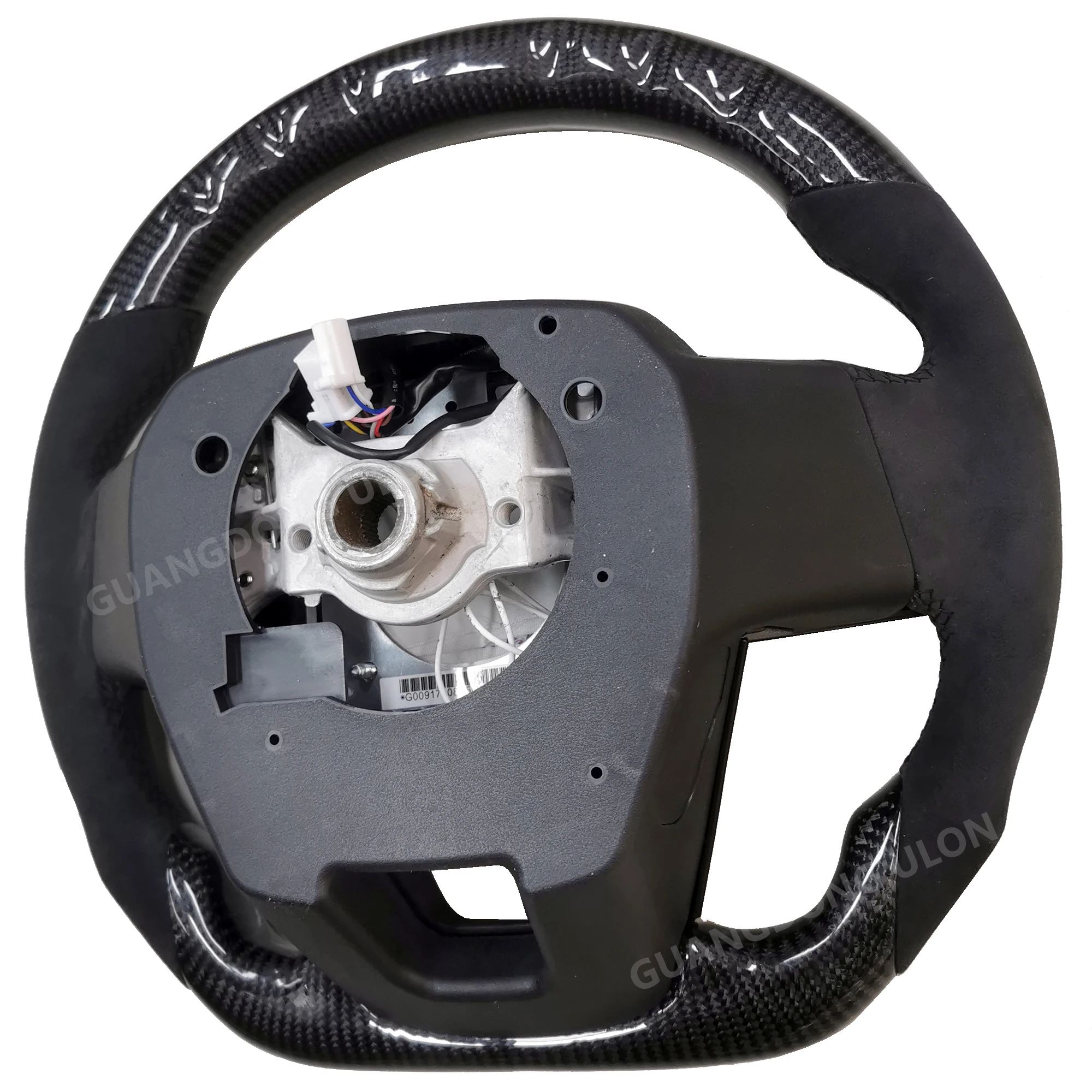 LC300 D-type Carbon Fiber Steering wheel with LED Light For Toyota Land Cruiser LC200 Prado LC150 Highland Update to 2023 LC300