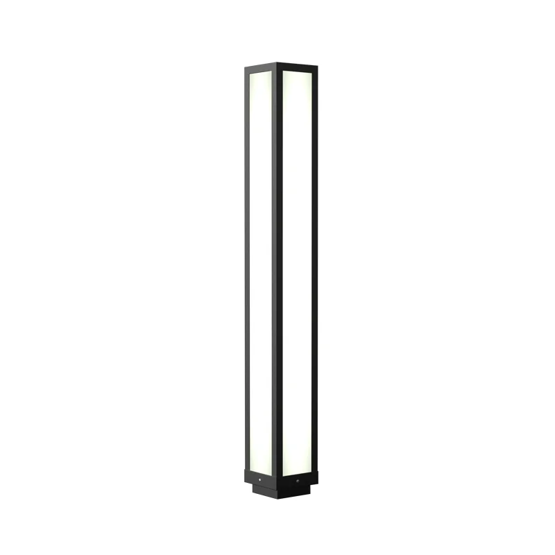
Outdoor Landscaping Lighting Post Stainless Steel Garden Bollard Light Top LED Stereo Lines Lawn Lamps 