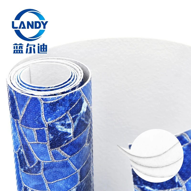 Landy Blue Pvc Elasticated Pool Liner For Pools Swimming Outdoor