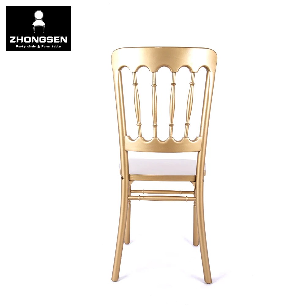 Wholesale Luxury Furniture Hotel Banquet Chairs for Wedding Event Party Gold Frame Dining Napoleon Palace Castle Chair