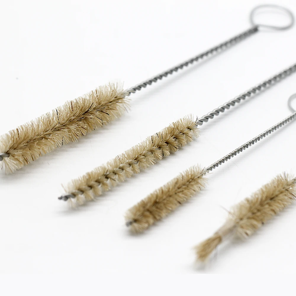 20Pcs Spray Gun Cleaning Kit Nylon Brushes Mini Brushes & Needles Metal Tube Cleaning Brush for Clean Airbrush Spray Guns