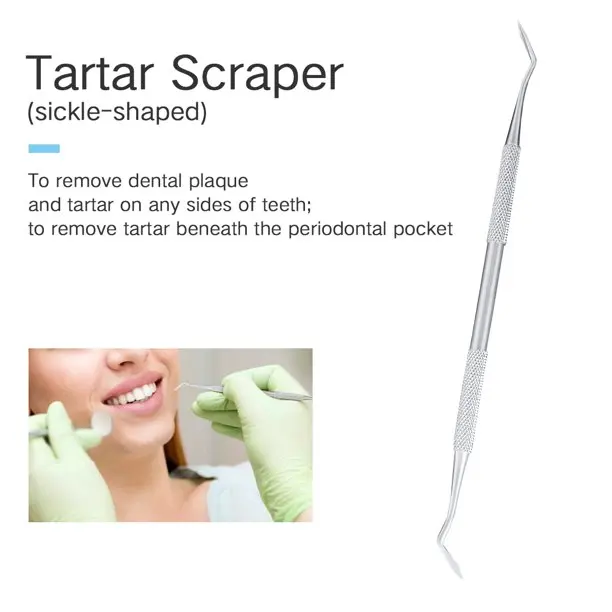 Dental Cleaning Tools 5 Pcs Dental Hygiene Kit Dentist Pick Tools for Home Use