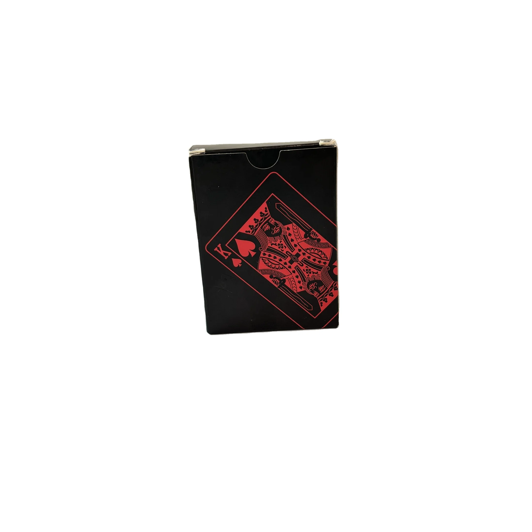Custom Logo PVC Plastic Waterproof Black Poker Deck Set Family Game Flash Cards Tarot Card Paper Material