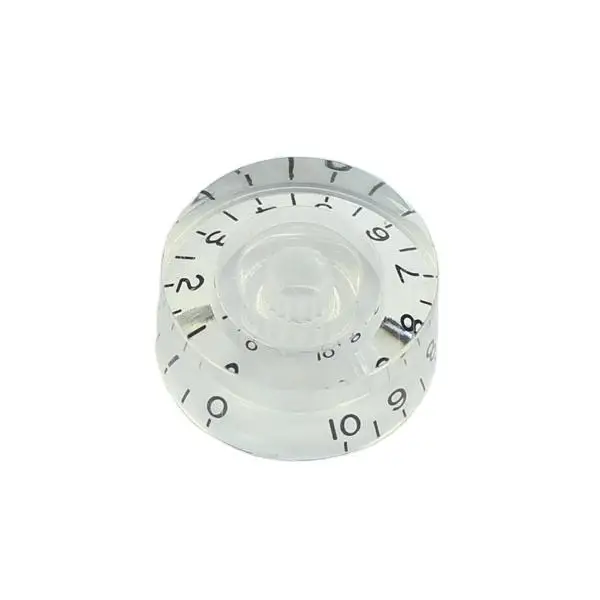 Yocheve Guitar Knobs Speed Controller Electric Guitar Knurled Knob with 18 Teeth Knurl Shaft Hole Diameter and 0-10 Numbered