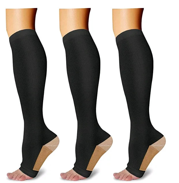 Распродажа компрессионные носки с открытым носком для